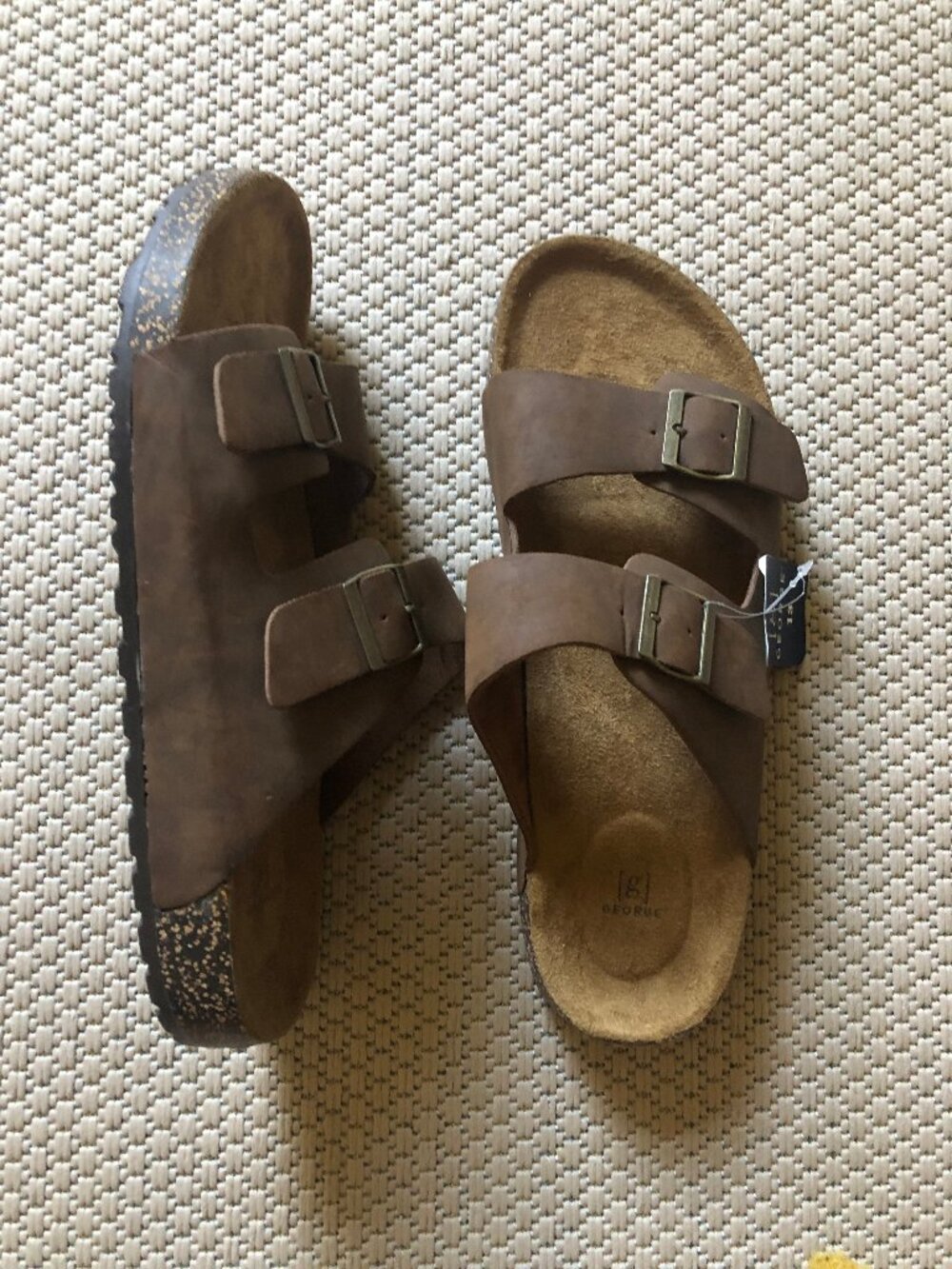 Sandals mens new size 10M George slip on man made materials adjustable